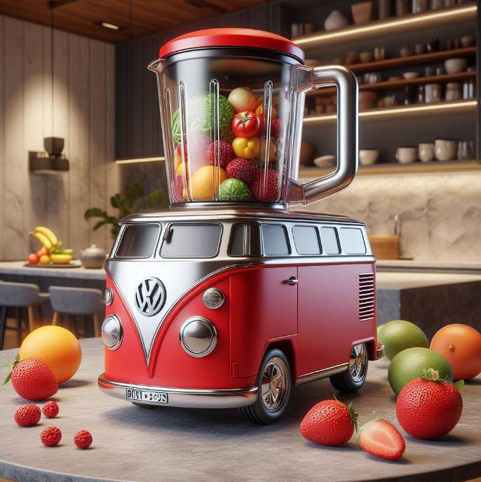Volkswagen Bus Inspired Kitchen Appliances-LuxArts-Stumbit Arts